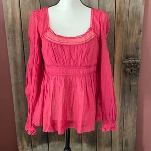 Free People “strangers in love” blouse